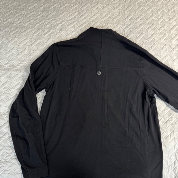 Lululemon Athletica Lulu Men XL Stretchy Black Lightweight Activewear Zip Coat - Picture 3 of 9